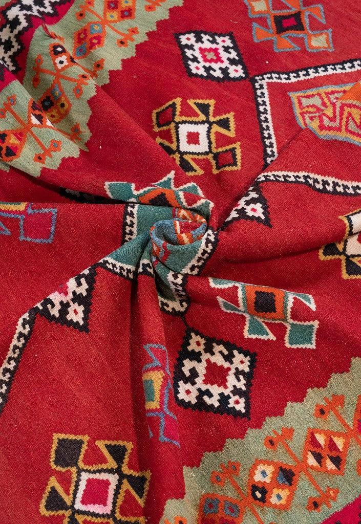 Kilim Qashqai Nomadic Carpet - Authentic Oriental Wool Persian Rugs in Dubai