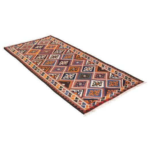 Kilim Qashqai Nomadic Carpet - Authentic Oriental Wool Persian Rugs in Dubai