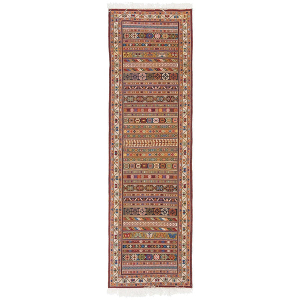 Kilim Sirjan Moharamat Nomadic 73x248 - Authentic Oriental Wool Persian Rugs & Kilims  in Dubai