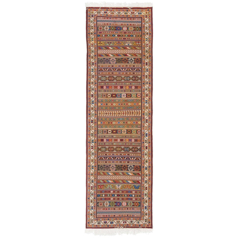 Kilim Sirjan Moharamat Nomadic 73x248 - Authentic Oriental Wool Persian Rugs & Kilims  in Dubai