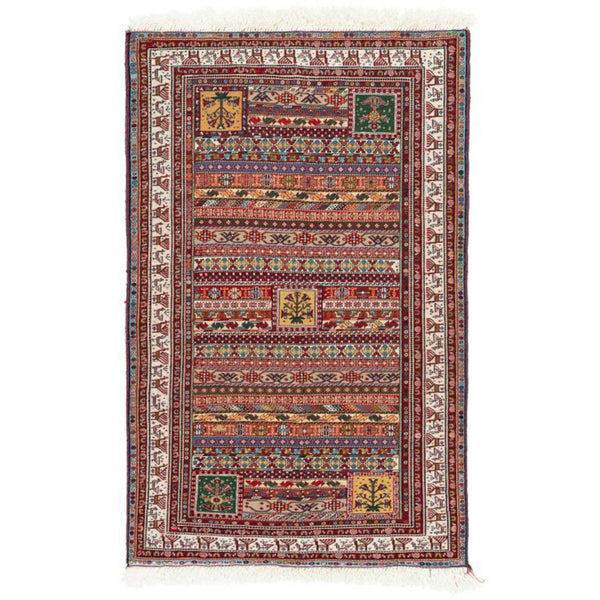 Kilim Sirjan Moharamat Nomadic 98x158 - Oriental Persian Rugs in Dubai