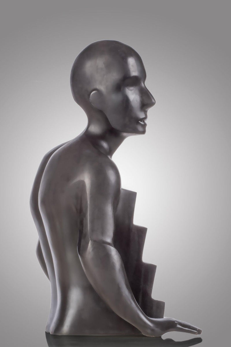 Kolbar Bronze Sculpture - Contemporary Statues By Keivan Beiranvand in Dubai