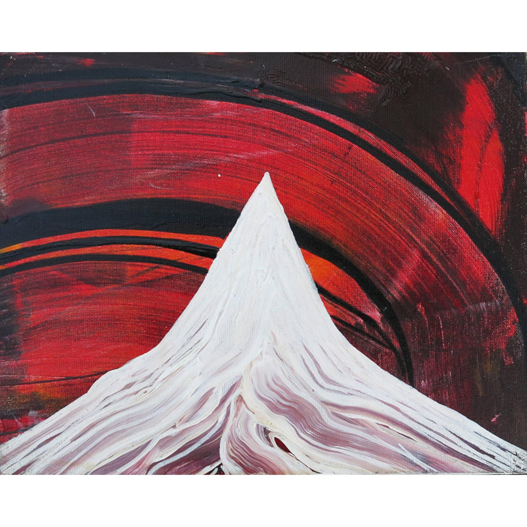 Contemporary Painting By Omid Masoumi Lonely Pyramid Mixed Media Paintings in Dubai