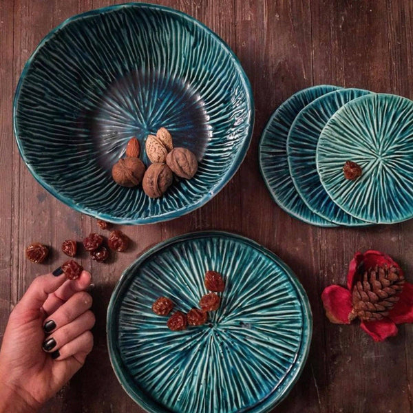 Lotus Ceramic Bowl - Tabletop Accessories, Artistic Handmade Tableware in Dubai