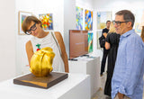 LOVERS Twenty Gold Mixed Media Sculpture By Rolf Frischherz Dubai