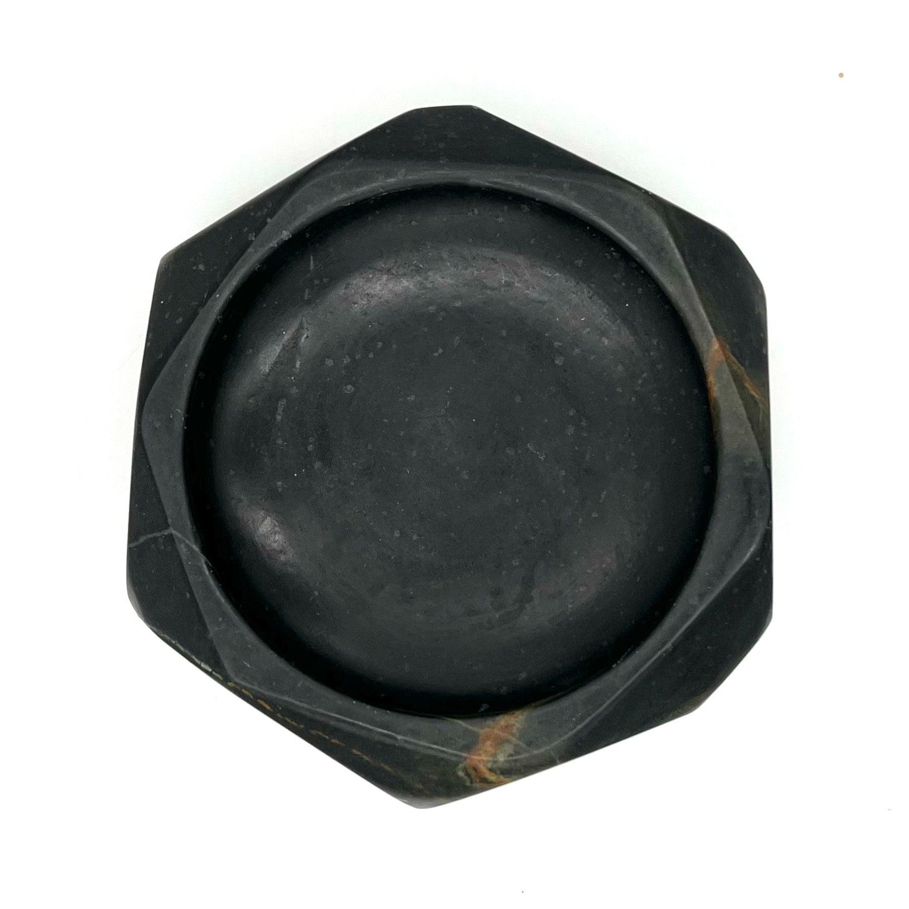 Luna Natural Stone Bowl - Black River Stone Dining Tableware & Accessories Dubai
