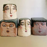 Man of the Table Side Table - Artistic Contemporary Paper Mache Accent Furniture by Sahra Mollaali in Dubai