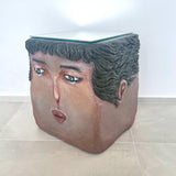 Mindful Muse Side Table - Artistic Contemporary Paper Mache Accent Furniture by Sahra Mollaali in Dubai