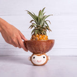 Monkey Ceramic Dip Bowl, Tabletop Accessories, Artistic Handcrafted Tableware in Dubai