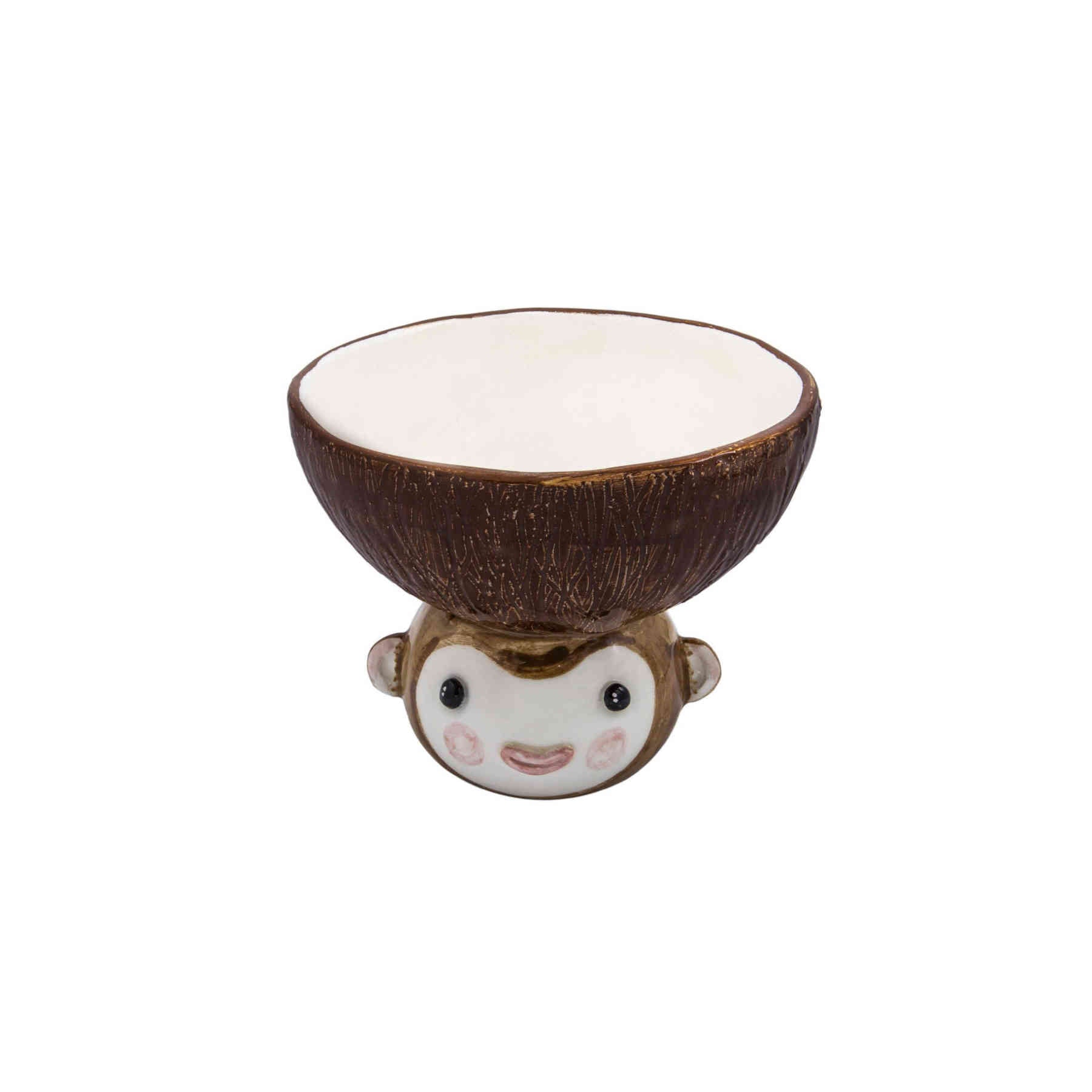 Brown Monkey Ceramic Bowl