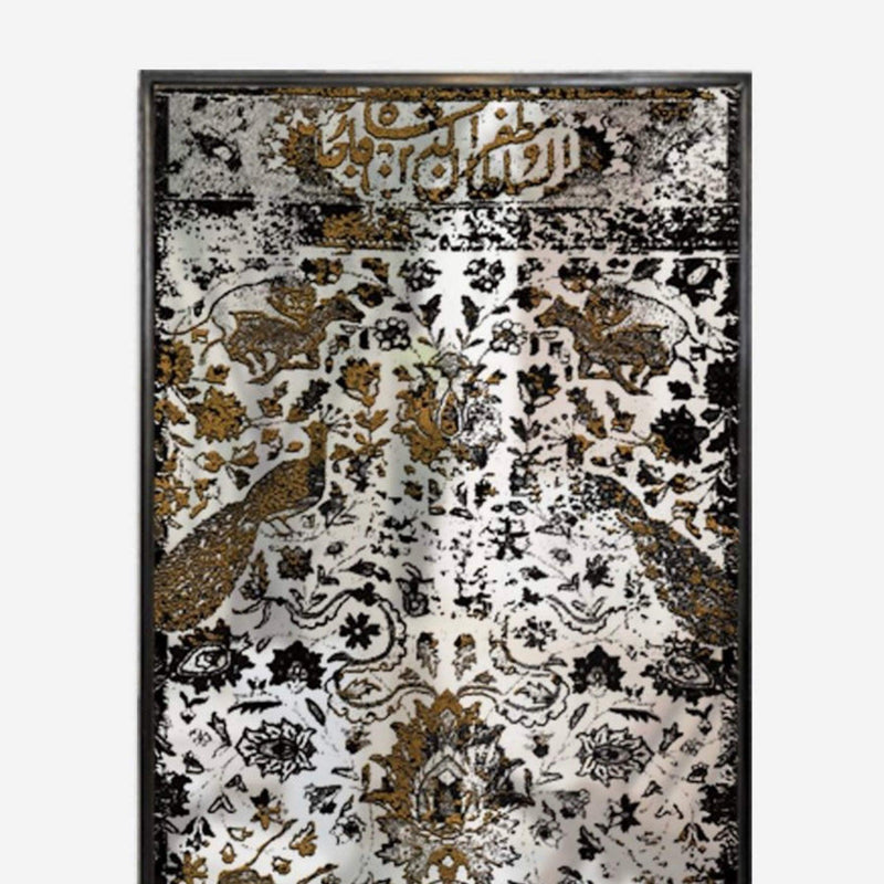 Mythical Decorative Wall Mirror - Wall Mounted Painted Mirror in Metal Frame in Dubai