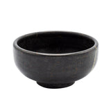 Black Natural Stone Dip Bowl - River Stone Dining Tableware & Accessories in Dubai