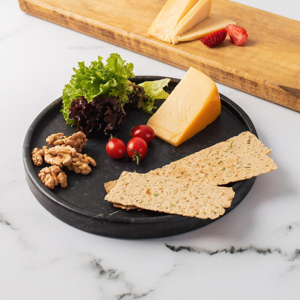 Natural Stone Plate- Black River Stone Dining Tableware & Accessories in Dubai