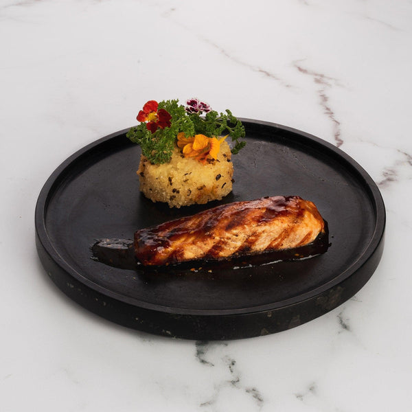 Natural Stone Plate- Black River Stone Dining Tableware & Accessories in Dubai