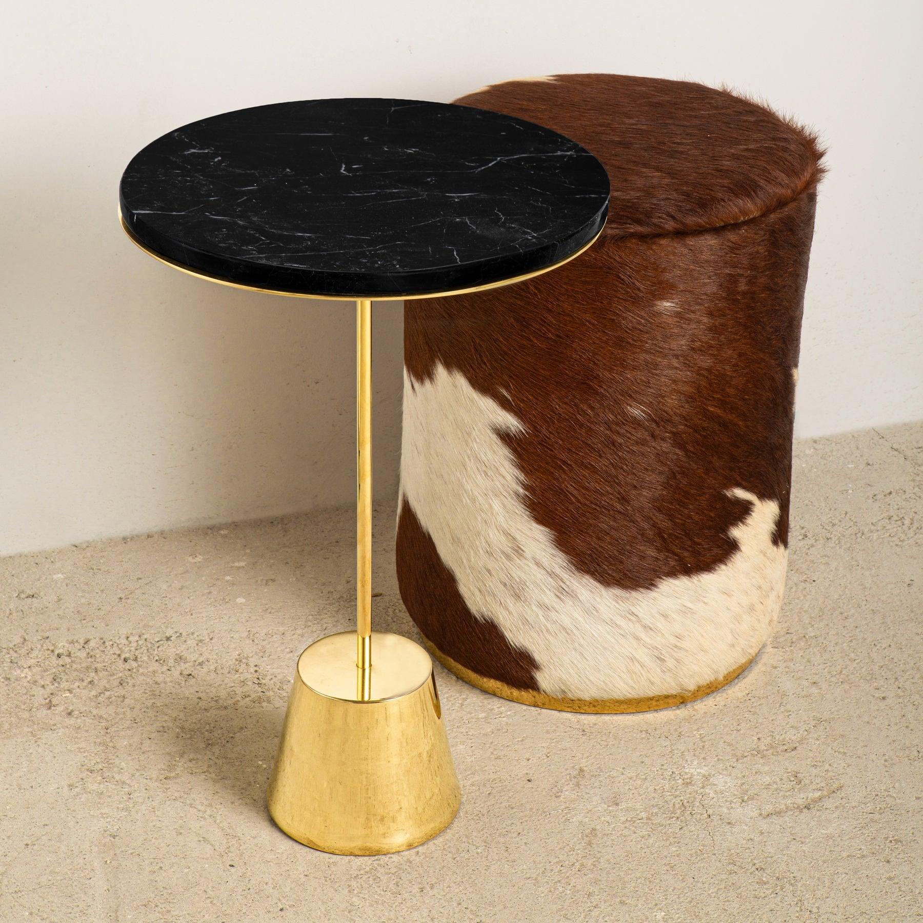 Black Marble Side Table - Modern Designer Furniture & Decor in Dubai
