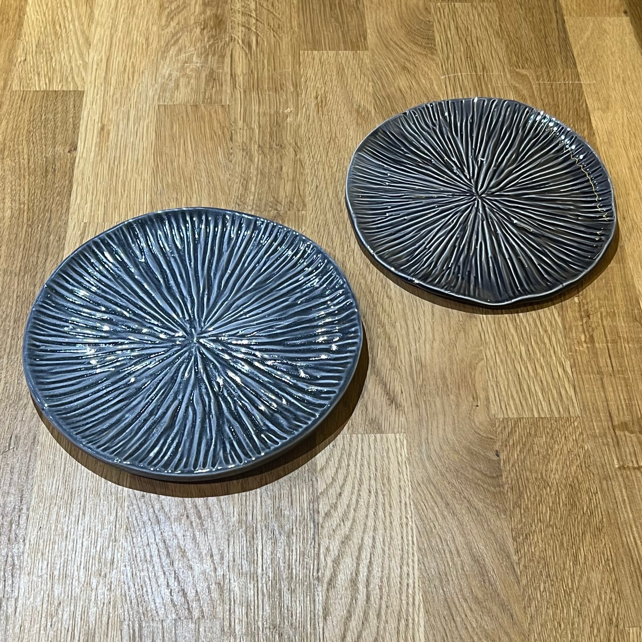 Night Lotus Ceramic Plate Set of 6
