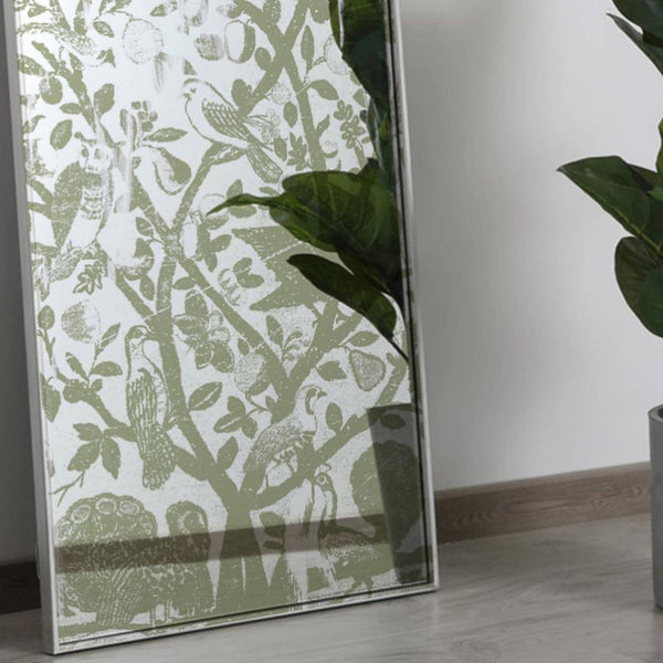 Oasis Decorative Wall Mirror - Wall Mounted Painted Mirror in Metal Frame in Dubai