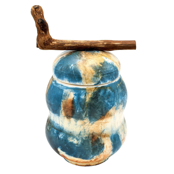 Ocean Saggar Ceramic Urn - Artistic Tabletop Accessories & Decorative Art in Dubai