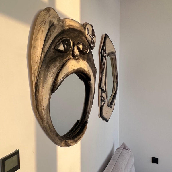 On my mind 3D Decorative Wall Mirror - Artistic Handmade 3D Wall Mirrors by Sahra Mollaali in Dubai