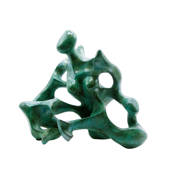 Onda Bronze Sculpture - Contemporary Mixed Media & Ceramic Works by Ariane Crovisier in Dubai