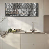 Ornate Decorative Wall Mirror - Wall Mounted Painted Mirror in Metal Frame in Dubai