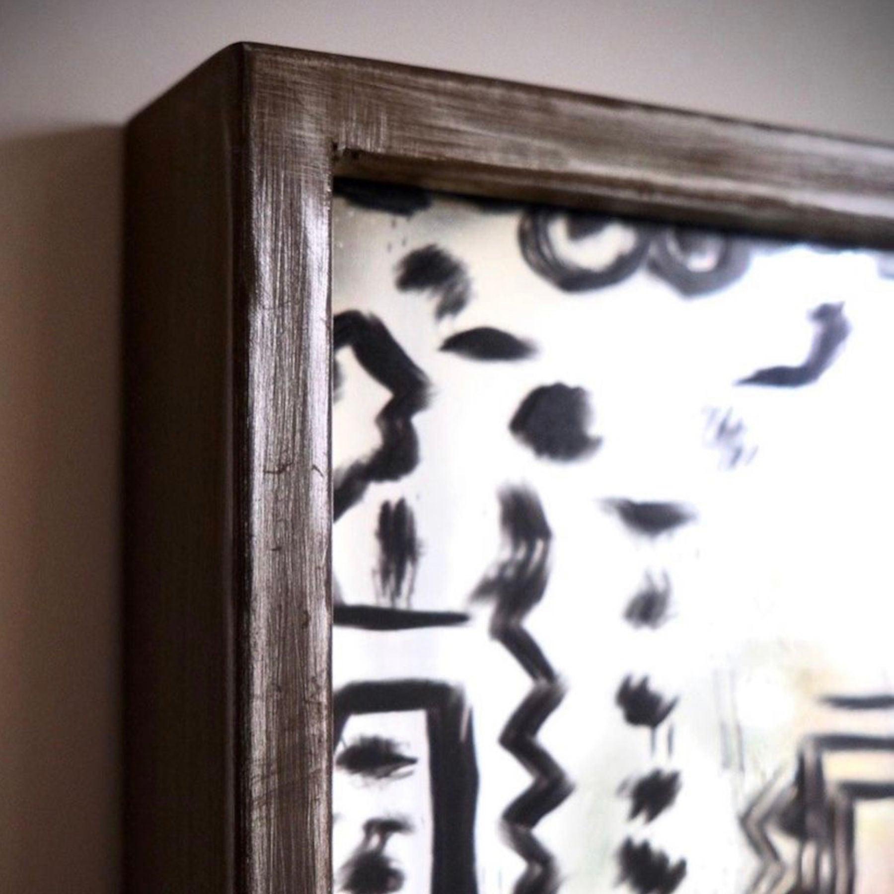 Ornate Decorative Wall Mirror - Wall Mounted Painted Mirror in Metal Frame in Dubai