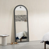 Poetry Decorative Wall Mirror - Wall Mounted Painted Mirror with Wooden Frame in Dubai