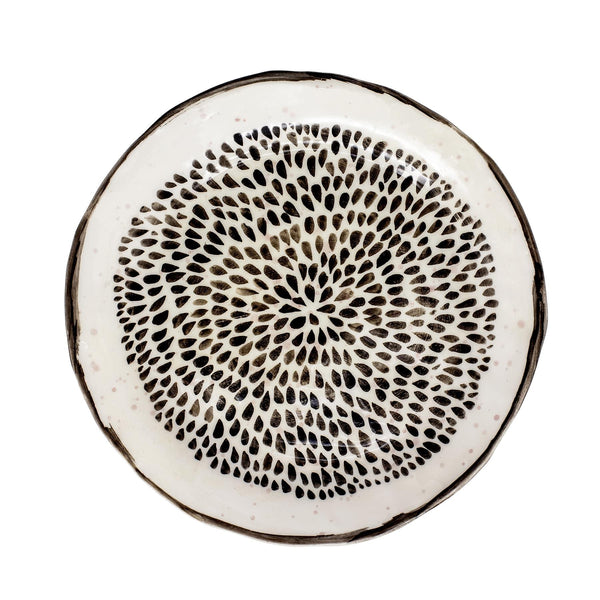 Seed Burst Ceramic Salad Plate - Tabletop Accessories, Handmade Dining Tableware in Dubai
