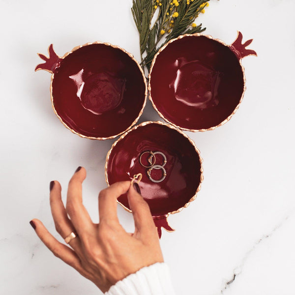 Pomegranate Bowl - Tabletop Metal Accessories, Tableware & Home Decor in Dubai
