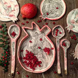 Pomegranate Ceramic Deep Dish - Tabletop Accessories, Artistic Handmade Tableware in Dubai