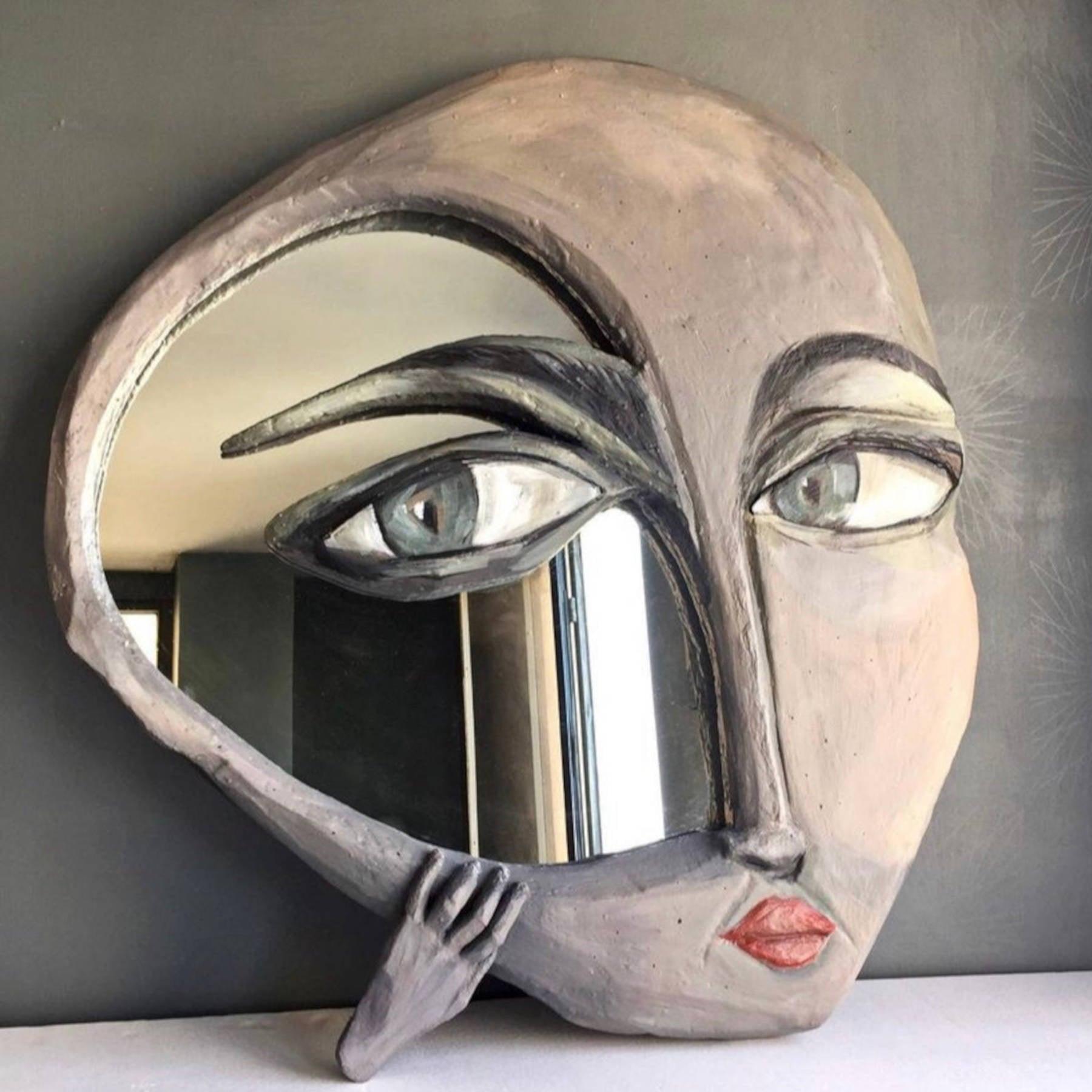Profile 3D Decorative Wall Mirror - Artistic Handmade 3D Wall Mirrors in Dubai