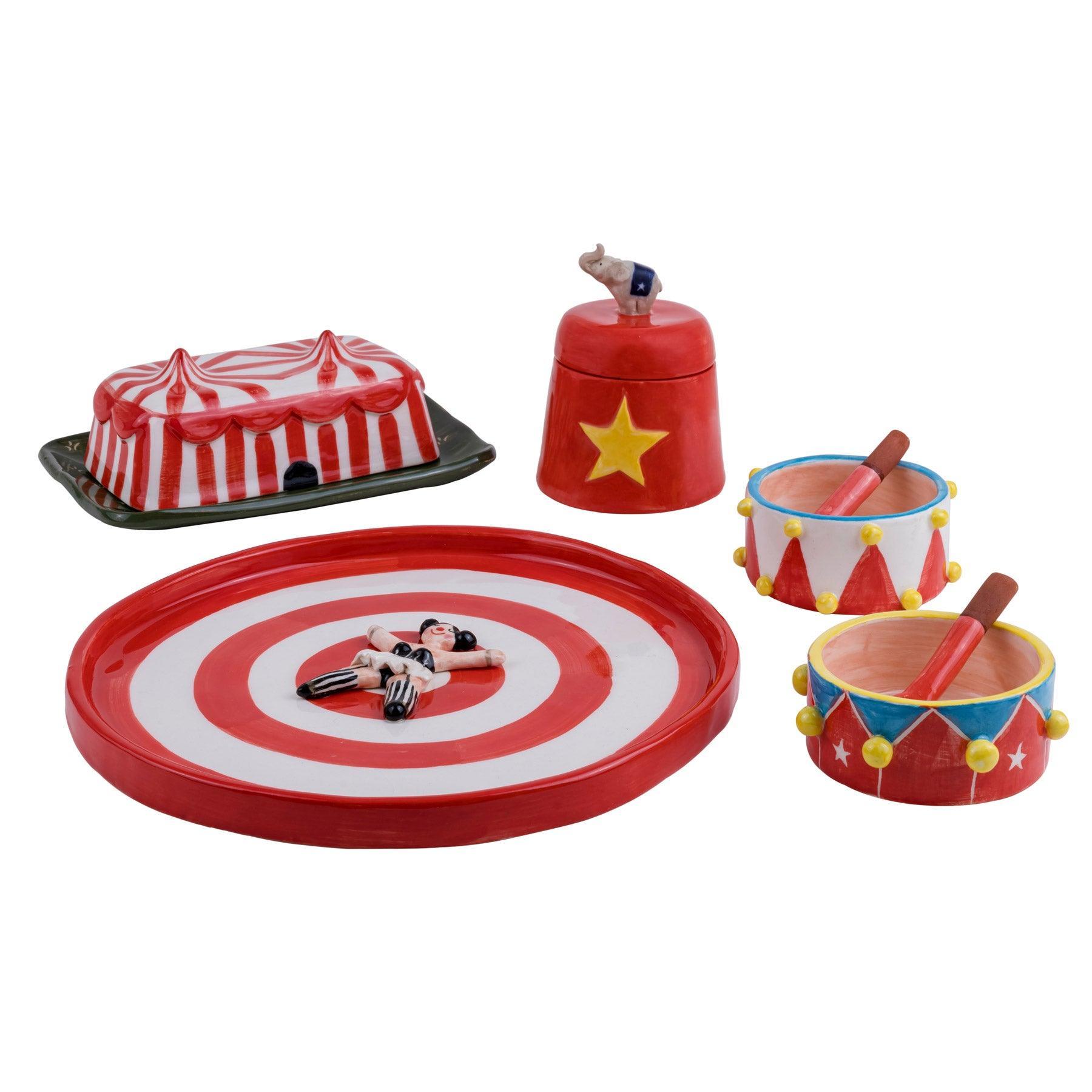 Ringleader Ceramic Serving Plate - Circus Pottery, Handmade Tabletop Accessories Dubai