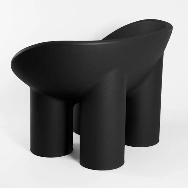 Roly Poly Armchair Black - Replica Designer Office & Dining Chairs in Dubai