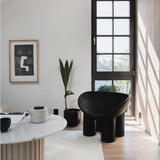 Roly Poly Armchair Black - Replica Designer Office & Dining Chairs in Dubai