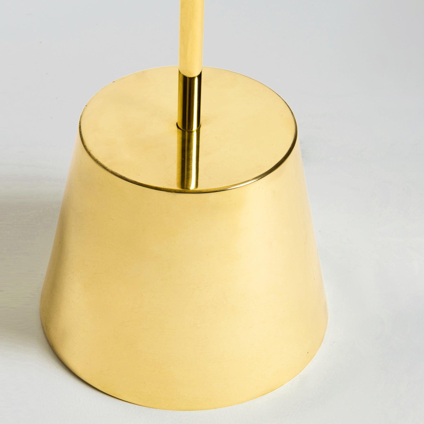 Rosa Portogallo Pink Marble and Bronze Side Table in Dubai