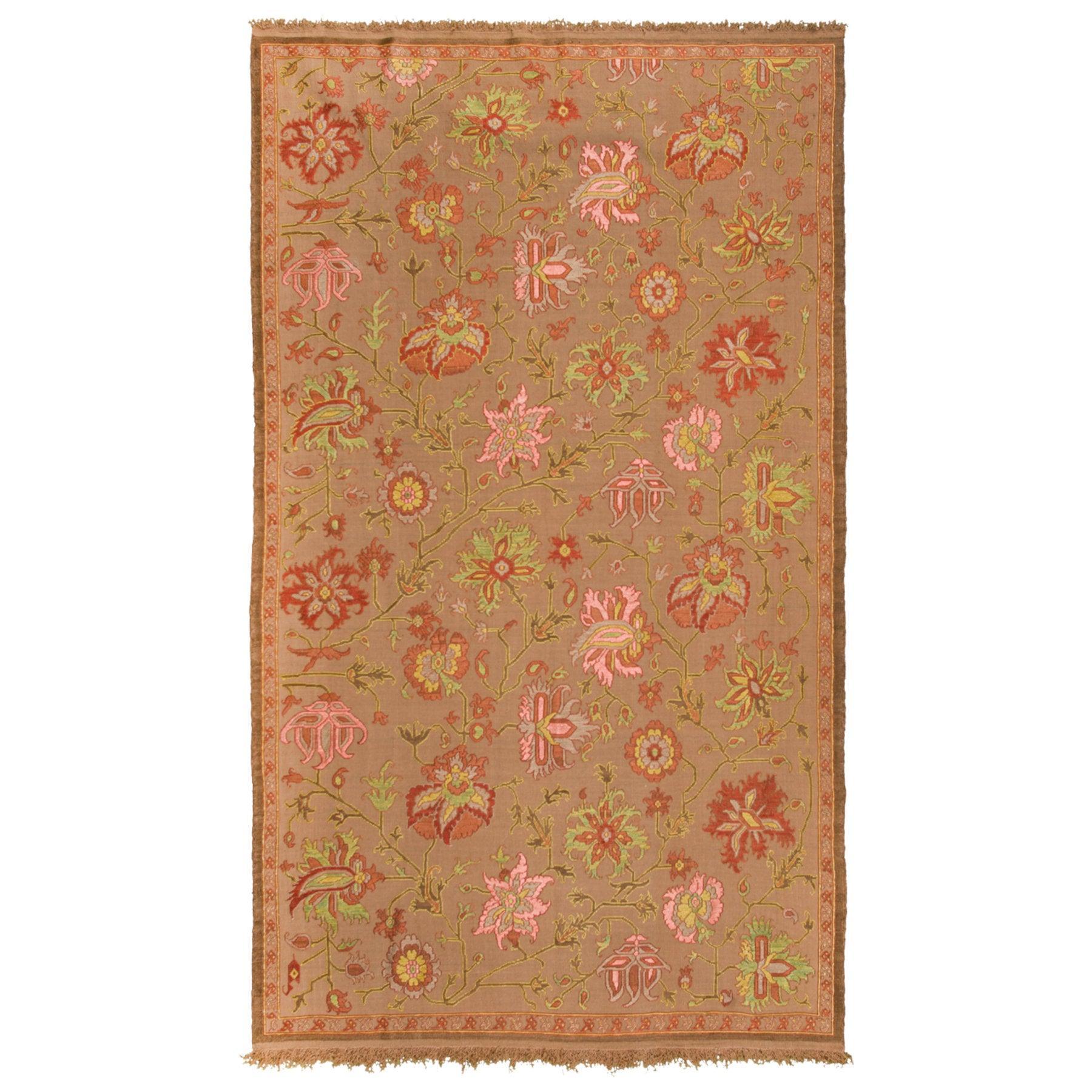 Saleh Heriz Soumak Persian Carpet Silk & Wool 138x230 - Authentic Nomadic Rugs & Kilims in Dubai