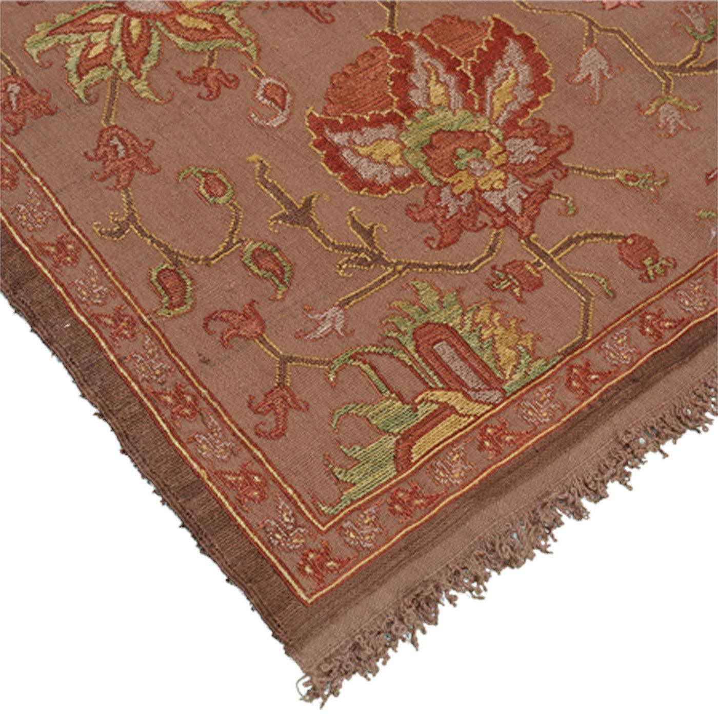 Saleh Heriz Soumak Persian Carpet Silk & Wool 138x230 - Authentic Nomadic Rugs & Kilims in Dubai
