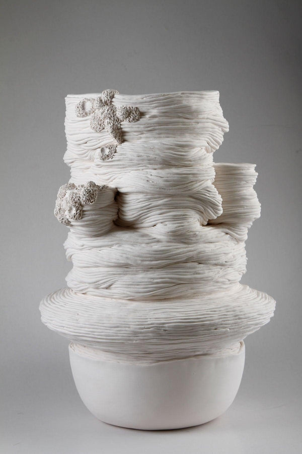 Ceramic Sculpture - Sedimentation Clay Artworks by Ziba Pashang in Dubai