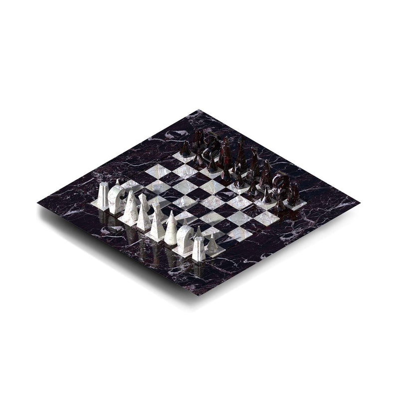 Violet Marble Chessboard - Italian Designer Furniture & Decor in Dubai