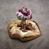 Silent Poultry Mixed Media Sculpture - Contemporary Bronze, Clay & Fiberglass Works by Sara Rahanjam in Dubai