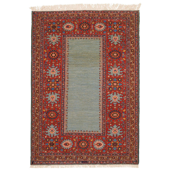 Simine Heriz Soumak Persian Carpet Wool 143x200 - Authentic Nomadic Rugs & Kilims in Dubai