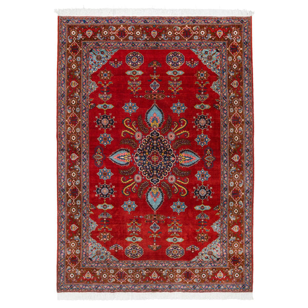 Soheila Heriz Persian Carpet Wool 263x350 Red - Authentic Classic Persian Rugs & Kilims in Dubai