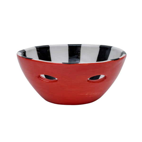 Striped Ceramic Bowl - Handmade Tabletop Accessories & Serving Tableware Dubai