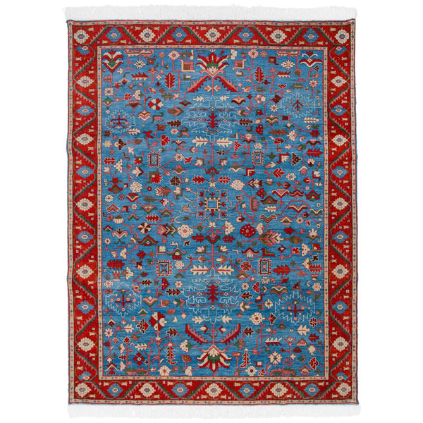 Tangol Heriz Persian Carpet Wool 210x280 Blue - Authentic Vintage Rugs & Kilims in Dubai