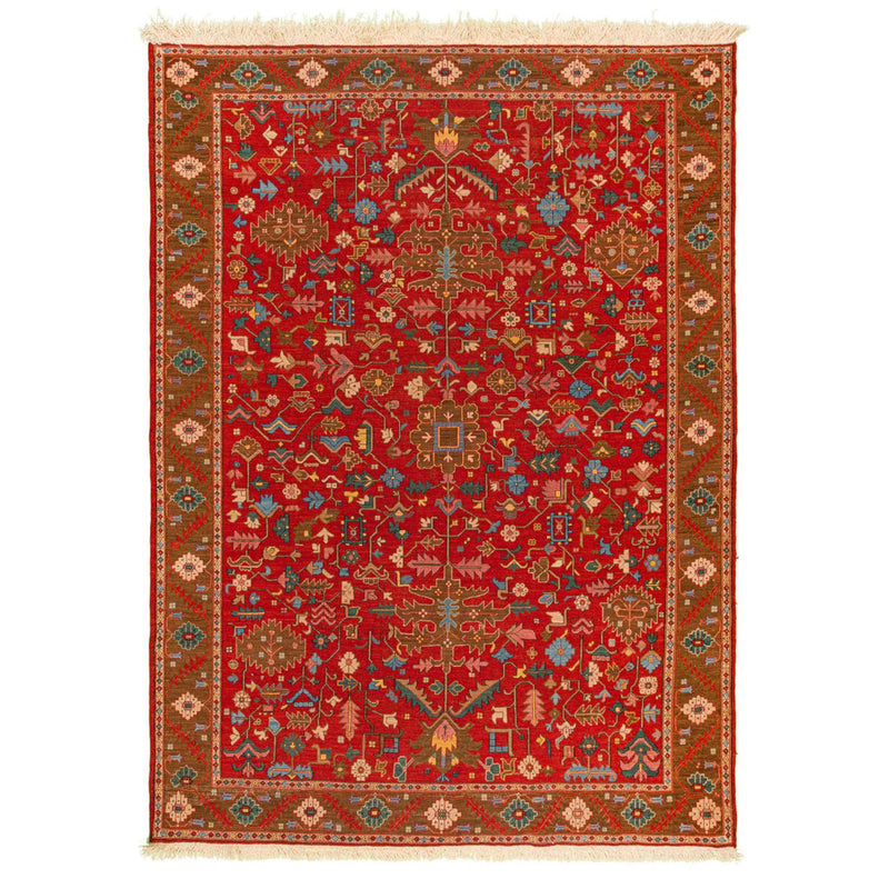 Tangol Kilim Morvaridbaf Persian Carpet Wool 205x275, Authentic Vintage Rugs & Kilims in Dubai