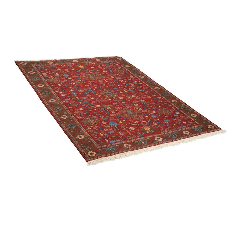 Tangol Reversed Soumak Persian Carpet Wool 205x275 Red - Pearl Woven, Morvarid Baf Persian Rugs in Dubai