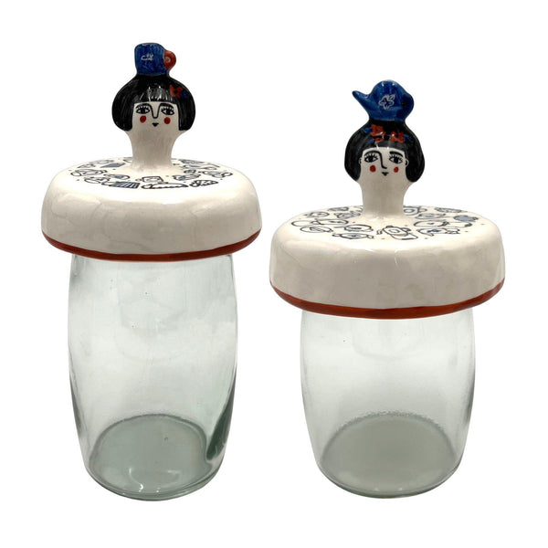 Tea Time Ceramic & Glass Jar Container Set - Tabletop Accessories & Tableware in Dubai