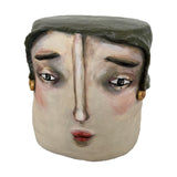 Timeless Beauty Side Table - Artistic Contemporary Paper Mache Accent Furniture by Sahra Mollaali in Dubai