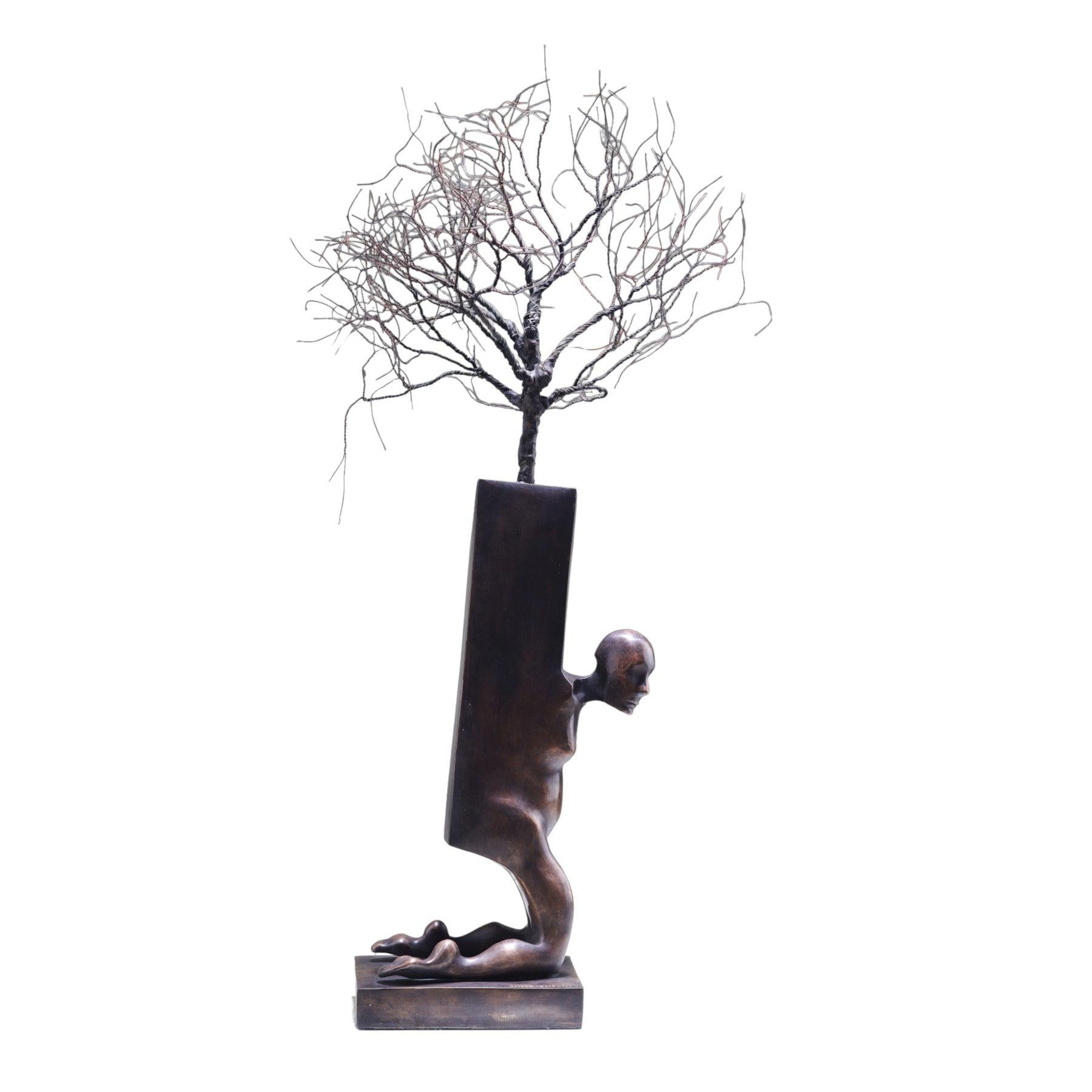 Tree of Life Bronze Sculpture - Contemporary Statues By Keivan Beiranvand in Dubai