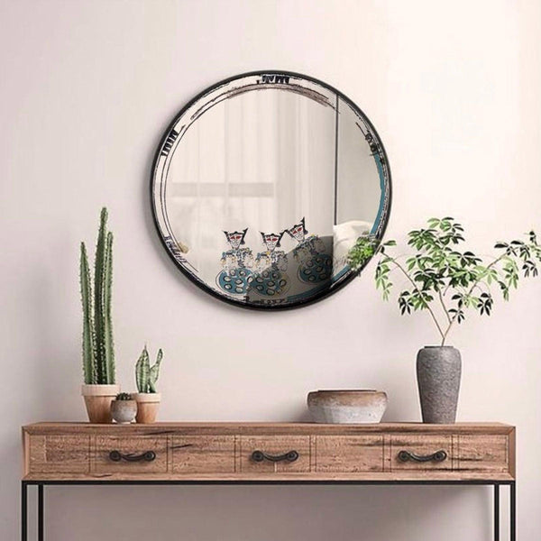 Trinity Decorative Mirror Tray - Wall Mounted Painted Mirrors in Metal Frame in Dubai